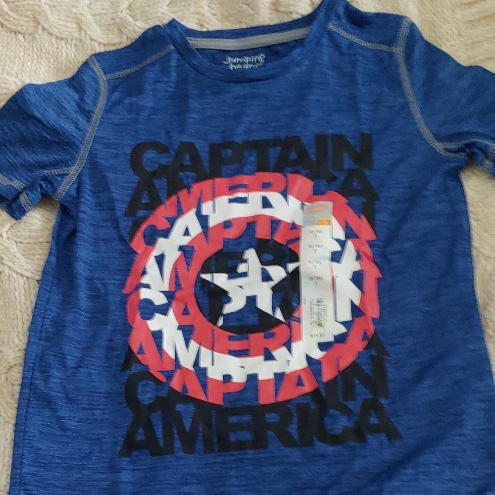 Jumping Beans Blue Captain America Tee